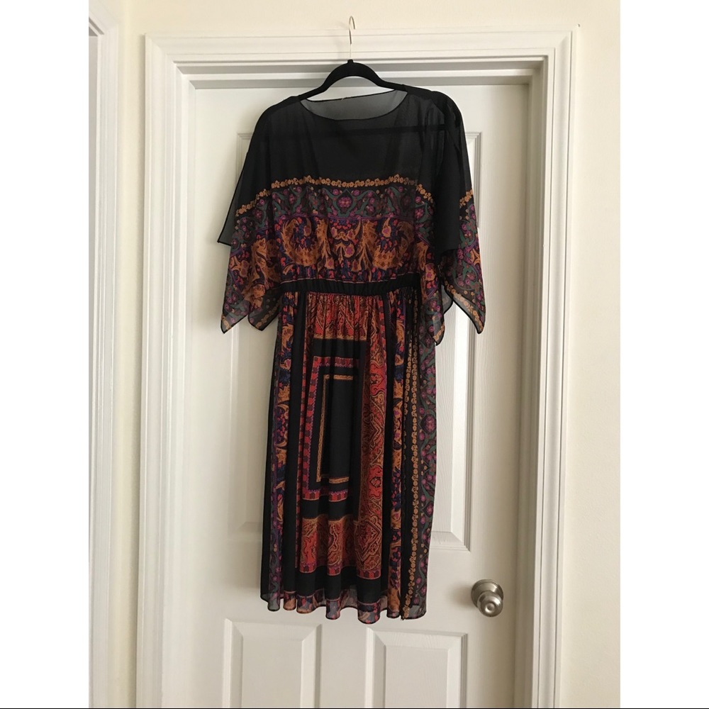 Vintage Boho Midi Dress
